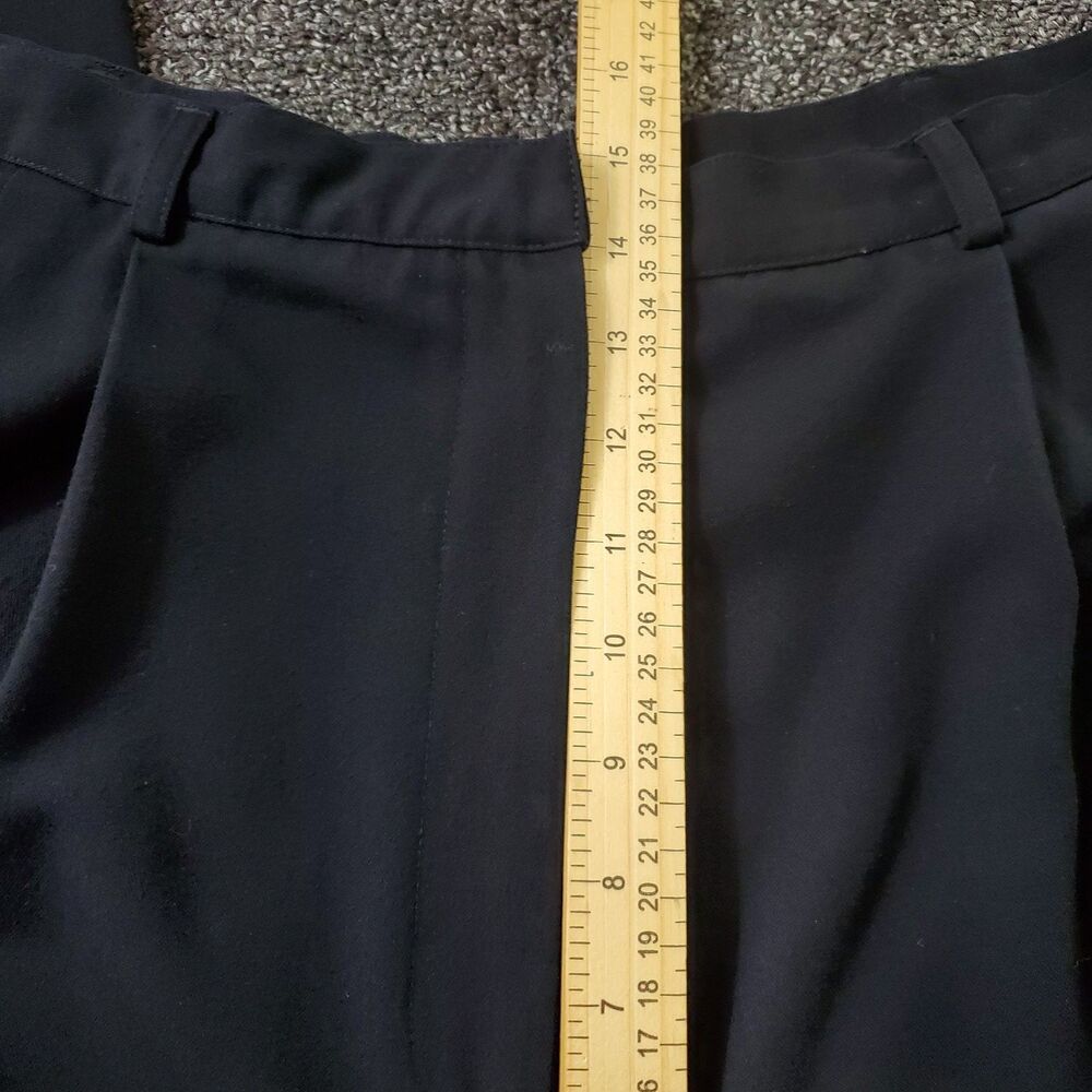Venezia (Lane Bryant) Dress Pants Women's 22 Black High Rise Straight Pleated - Picture 4 of 11
